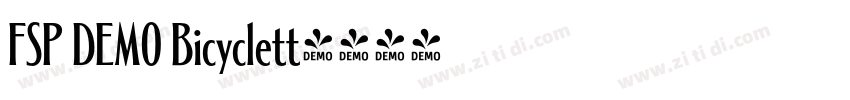 FSP DEMO Bicyclett字体转换 FSP DEMO Bicyclett字体转换